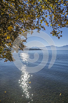 Lake Chiemsee in autumn