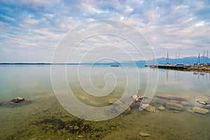 Lake Chiemsee at dusk