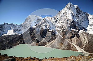 Lake Cholatse in the Everest trek