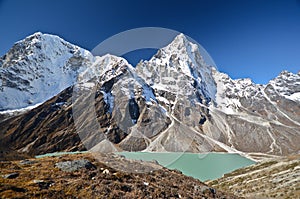 Lake Cholatse in the Everest trek