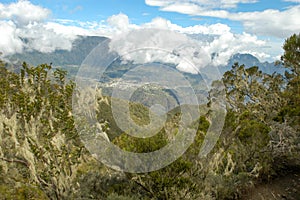 The lake at Cilaos on Reunion island