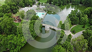 Lake Clara meer in Piedmont Park, Atlanta, GA