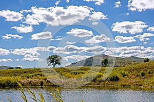 lake and clouds