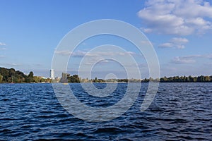 Lake Clouds Sky Water Panoramic, Panorama