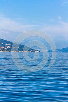 Lake Como, Alps under Fog