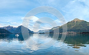 Lake Como (Italy) summer evening view,