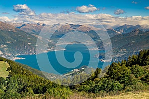 Lake Como, photographed from Monte San Primo.