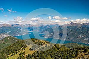 Lake Como, photographed from Monte San Primo.