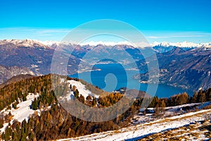 Lake Como, photographed from Monte San Primo.