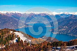 Lake Como, photographed from Monte San Primo.