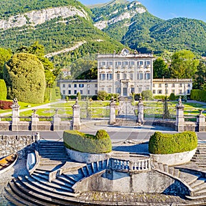 Lake Como IT - Villa La Quiete - Tremezzo - Aerial view