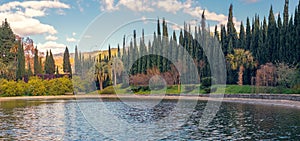 The lake from Conception garden, Malaga, Spain