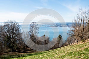 Lake Constance in spring top view