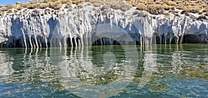 Lake Crowley columns shoreline - owens valley California