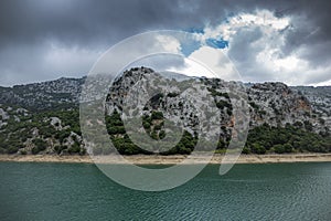 Lake Cuber  in Sierra deTramuntana mountains on Mallorca island