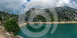 Lake Cuber  in Sierra deTramuntana mountains on Mallorca island