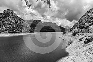 Lake Cuber  in Sierra deTramuntana mountains on Mallorca island