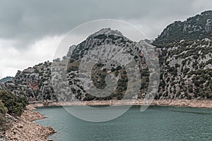 Lake Cuber  in Sierra deTramuntana mountains on Mallorca island