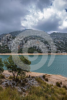 Lake Cuber  in Sierra deTramuntana mountains on Mallorca island