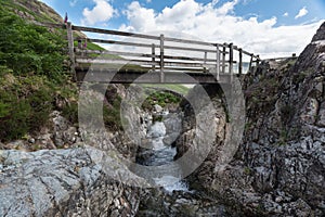 Lake District Bridge at Yewbarrow Montain