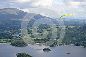 Lake District paragliders