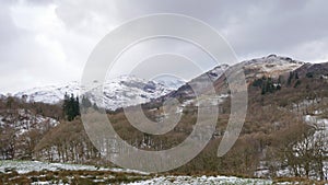 Lake district peaks around Langdale..