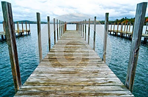 Lake Dock in New England