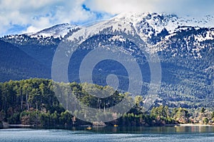 Lake Doxa at Feneos in western Corinthia, Greece