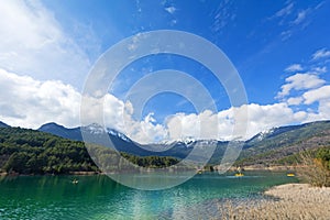 Lake Doxa at Feneos in western Corinthia, Greece photo