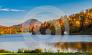 Lake Eden, Vermont in autumn