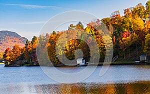 Lake Eden, Vermont in autumn