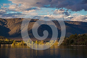 Lake Eildon at sunset, Victoria, Australia
