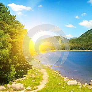 Lake Engolasters is one of the most beautiful lakes in Andorra