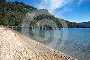 Lake Espejo Grande Neuquen, Argentina. photo