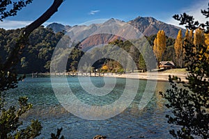 Lake Espejo Grande Neuquen, Argentina. photo