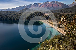 Lake Espejo Grande Neuquen, Argentina. photo