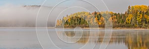 A lake in the forest in Canada