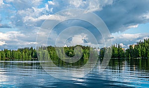 Lake and forest in Finland