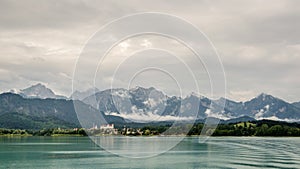 Lake forggen, fuessen and alps photo