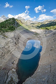 Lake Fregabolgia in the upper Brembana valley Italy