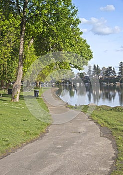 Lake front properties and lake Oregon.