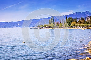 Lake Garda coast in Bardolino