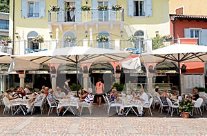 The village of Riva del Garda in Garda Lake