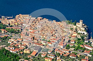 Lake Garda, Malcesine aerial view