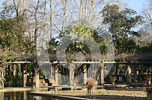 Lake in garden of Seville