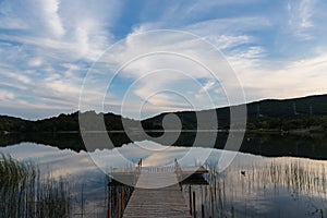 Lake in Gelendzhik. Krasnodar region. Russia. 21.05.2016
