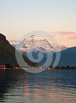 Lake Geneva and Dents du Midi