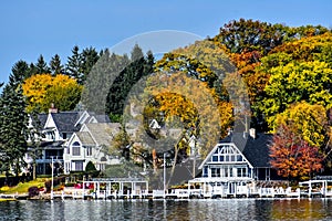 Lake Geneva Shoreline during Fall