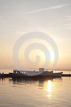 Lake Geneva at Sunset; Lausanne