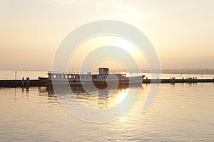 Lake Geneva at Sunset; Lausanne